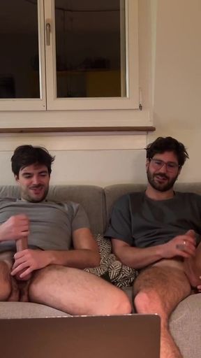 straight friend asked to touch his big cock   Clip 2