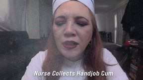 Nurse Eve collects Handjob cum Sample
