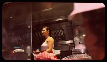 Sizzling Monica Sierra Satisfies Her Customer's Cravings