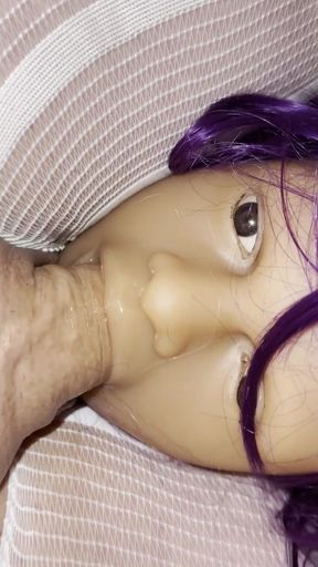 Unforgettable moment from "Sex doll blow job night"