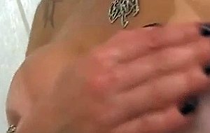 Hot tranny takinh shower