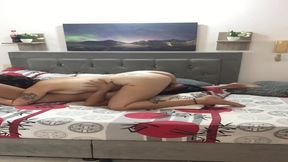 Neighboring cuties get intimate in a daring secret affair at her husband's