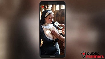 During the morning service, the priest bought a blowjob and creampie from a nun, who knew that she was a whore before that! [AI]
