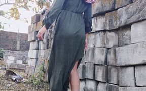 Horny Indonesian Wife Fucked Outdoors.