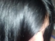 PRIMER PLANO: Mamada lenta y sensual con labios grandes