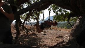 Bondage Training - Public Bondage Training in the woods for Bettine - Full Clip wmv