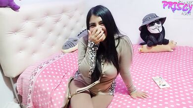 Petite Latina Babysitter Chokes Gagging Boss Cock Wife Busts In