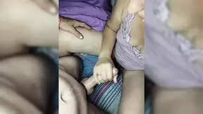 Massage. Rubbing Oil Into the Penis.