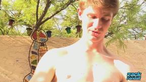 ZackRandall: Ethan Hawkes Empty His Swinging Balls With His Mighty Hands