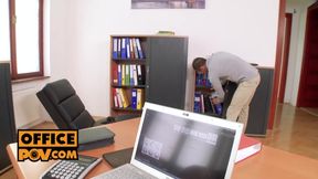 POV - Cum loving office skank Vanessa Decker demands your dick