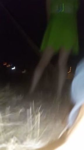 Getting naked and fucked in a field by I guy met at a Halloween party!