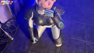 Horny Nova from Starcraft Sucks Cock and Swallows Cum