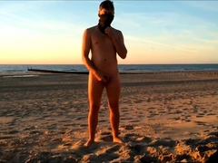 Naked at the beach