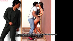 Couple&#039;s Love 08 - Cuckold Husband Watches His Hotwife Kissing Another Man in Front of Him - 3D Porn Game
