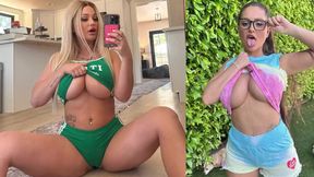 Brunette MILF Dan Dangler takes on the monster 753t and gets a hot cumshot