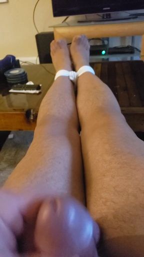 Ruined Orgasm Masturbation Bound in Pantyhose