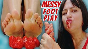 Crush! Strawberry Lick, Erotic Toe Tease