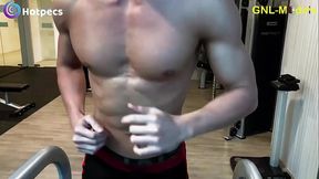 Training those Pecs Hard to get them played! That'_s the way to start a horny clip! ️