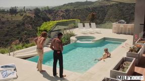 MILFY Naughty Blonde Housewife Andi Avalon Squirts All Over Two Huge Cocks In Wild Threesome