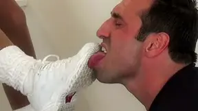 Foot worship after a morning jog - GlamBitches