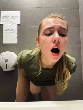 Extreme Public Fingering tight anal close up. Vibrator in ass