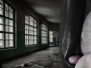 Spunk fountain on Girlfriend&#039;s super soft Vegan Leather Panties