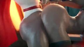 3D Hentai Threesome Rough Ass Fuck Anime Cosplay Babysitter