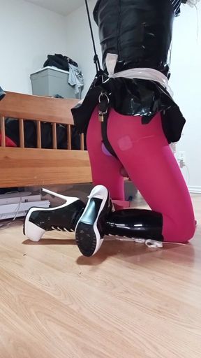 when the estim, dildo, chastity, and self bondage feel TOO good