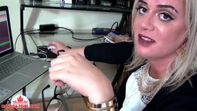 Canadian Blonde Secretary