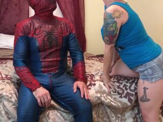 Spiderman and Vanessa Carlysle BJ Facial ABRIDGED