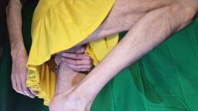 Yellow Skirt, No Panties