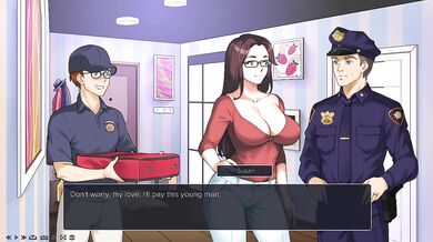 Hot Milf Sucks The Pizza Delivery Guy's Huge Dick Behind His Husband(18+) - Milfs Plaza Gameplay