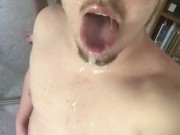 Blowing Cum Bubbles after My Self Facial for Empress Jazzy @YourGodJazzy
