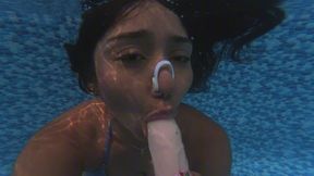 Playing with My Dildo Under Water