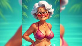 Granny Animation Sticky Mess