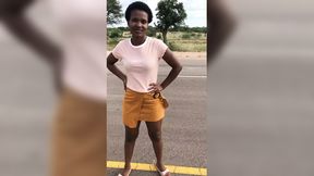 Ebony street hooker tastes cooch and rides gigantic black cock