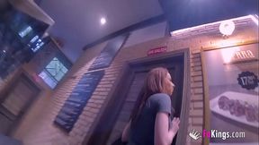 She came from Barcelona to b enjoy and lick Adrian'_s cock in public