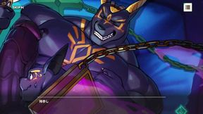 Anubiros destroyed in intimate XXXL gay blowjob cumshot game