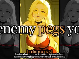 F4M - Audio Roleplay - FemDom Pegging - Enemies to Lovers