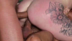 tattooed teen baby kxtten gets all holes demolished in dp fuck fest gp2642