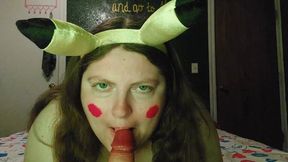Morning Blowjob From Pikachu Girl POV