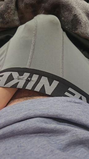 I cum inside a condom then in my Nike compression boxers