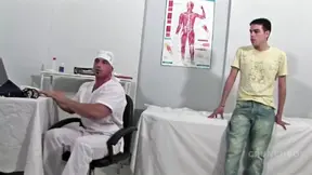 anal insertcion by doctor at the clinic for this sexy twink