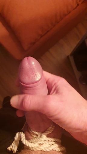 Jerking off cock