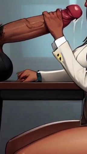 Powerful moment from &quot;Sexy Secretaries LOVE their bosses BBC in new hentai from Spicy Toons!&quot;