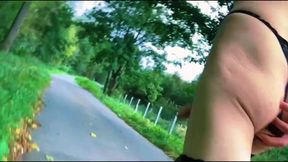 Zhenya Sissy Park Walk Dildo Anal Cum Gusher Destroyed