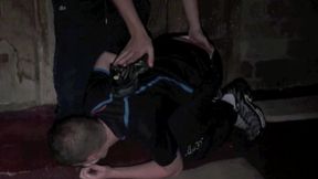 772 lick and sniff my sneakers in basement