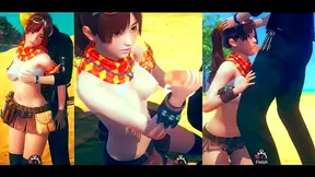 A.I. Bimbo Goddess Takes Cock Deep for Explosive Hentai Climax