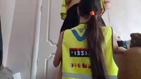 Two police girls fucking hard