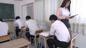 Married Teacher Chitose Yura Sizzles with Pleasure During Intense Cum Session